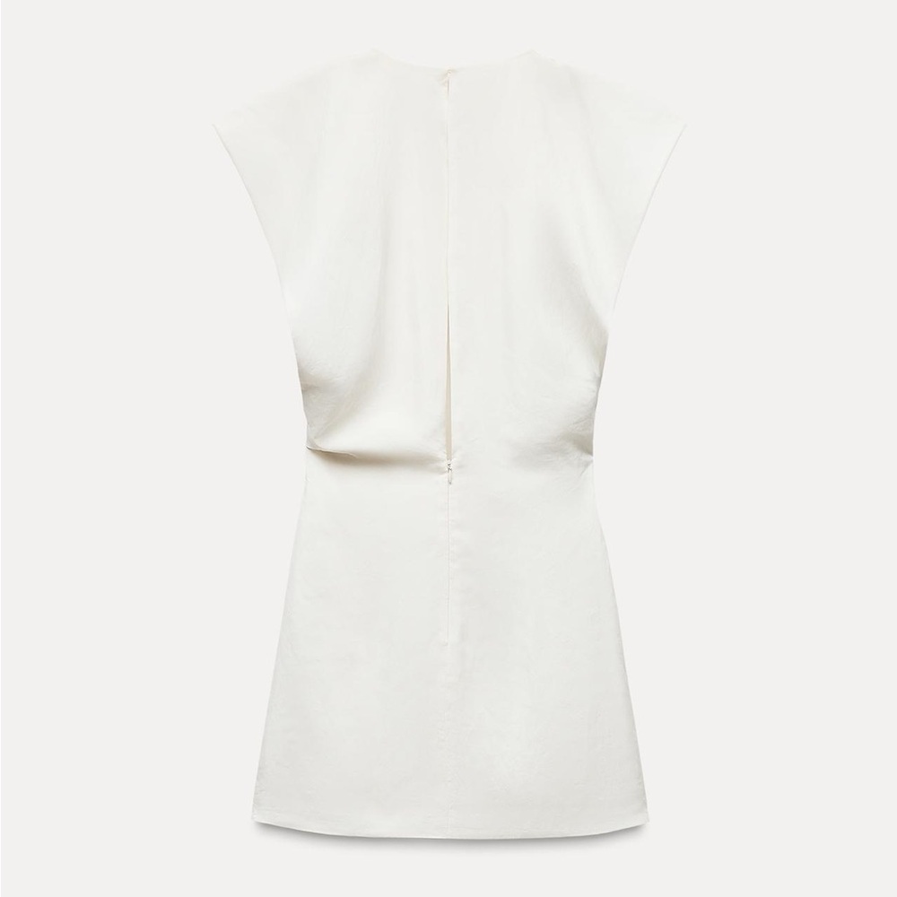 CIRC X ZARA DRAPED MINI DRESS Size M NWT - Picture 6 of 8